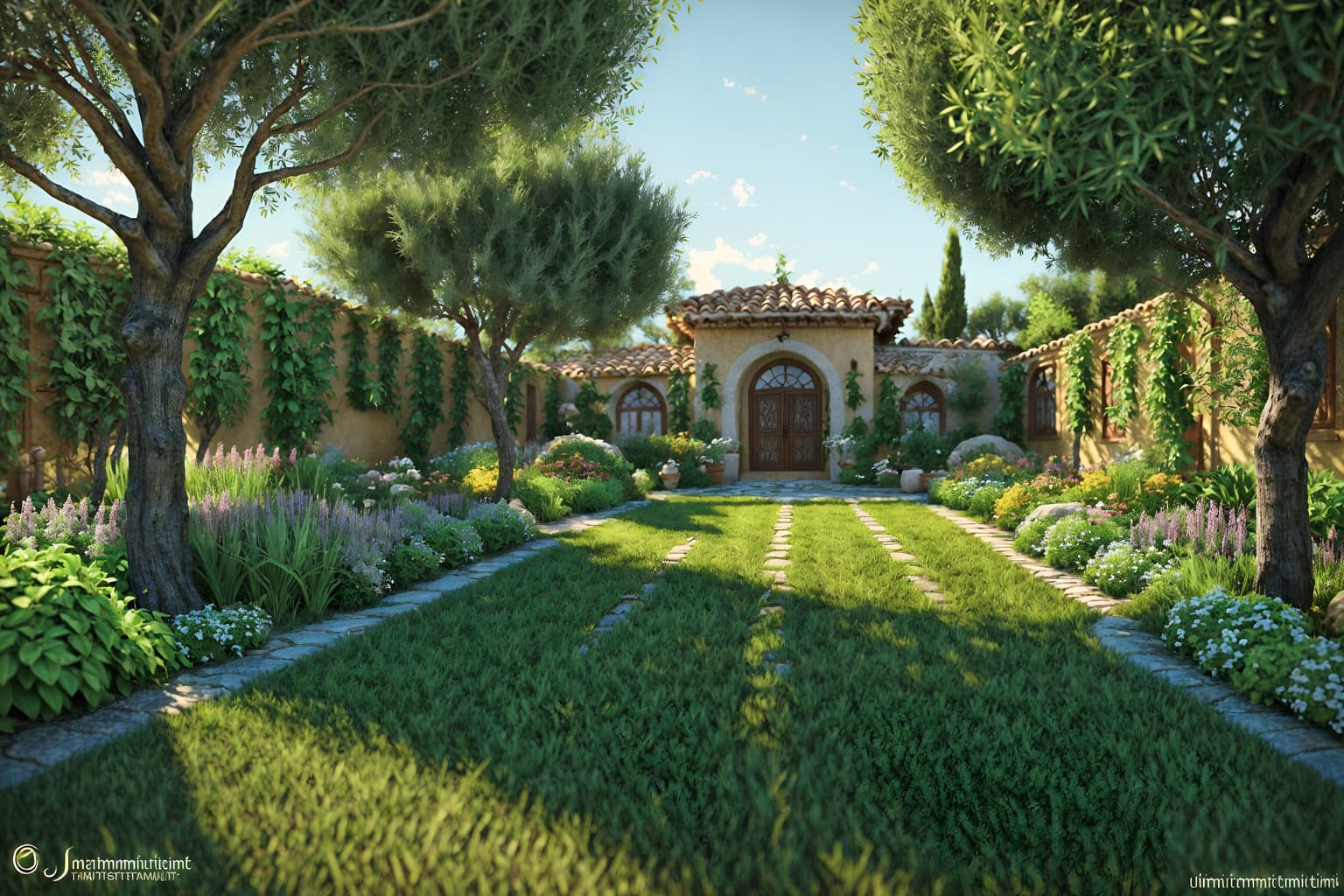 mediterranean-style designed (outdoor garden ) with grass and garden plants and garden tree and grass. . . cinematic photo, highly detailed, cinematic lighting, ultra-detailed, ultrarealistic, photorealism, 8k. mediterranean design style. masterpiece, cinematic light, ultrarealistic+, photorealistic+, 8k, raw photo, realistic, sharp focus on eyes, (symmetrical eyes), (intact eyes), hyperrealistic, highest quality, best quality, , highly detailed, masterpiece, best quality, extremely detailed 8k wallpaper, masterpiece, best quality, ultra-detailed, best shadow, detailed background, detailed face, detailed eyes, high contrast, best illumination, detailed face, dulux, caustic, dynamic angle, detailed glow. dramatic lighting. highly detailed, insanely detailed hair, symmetrical, intricate details, professionally retouched, 8k high definition. strong bokeh. award winning photo.