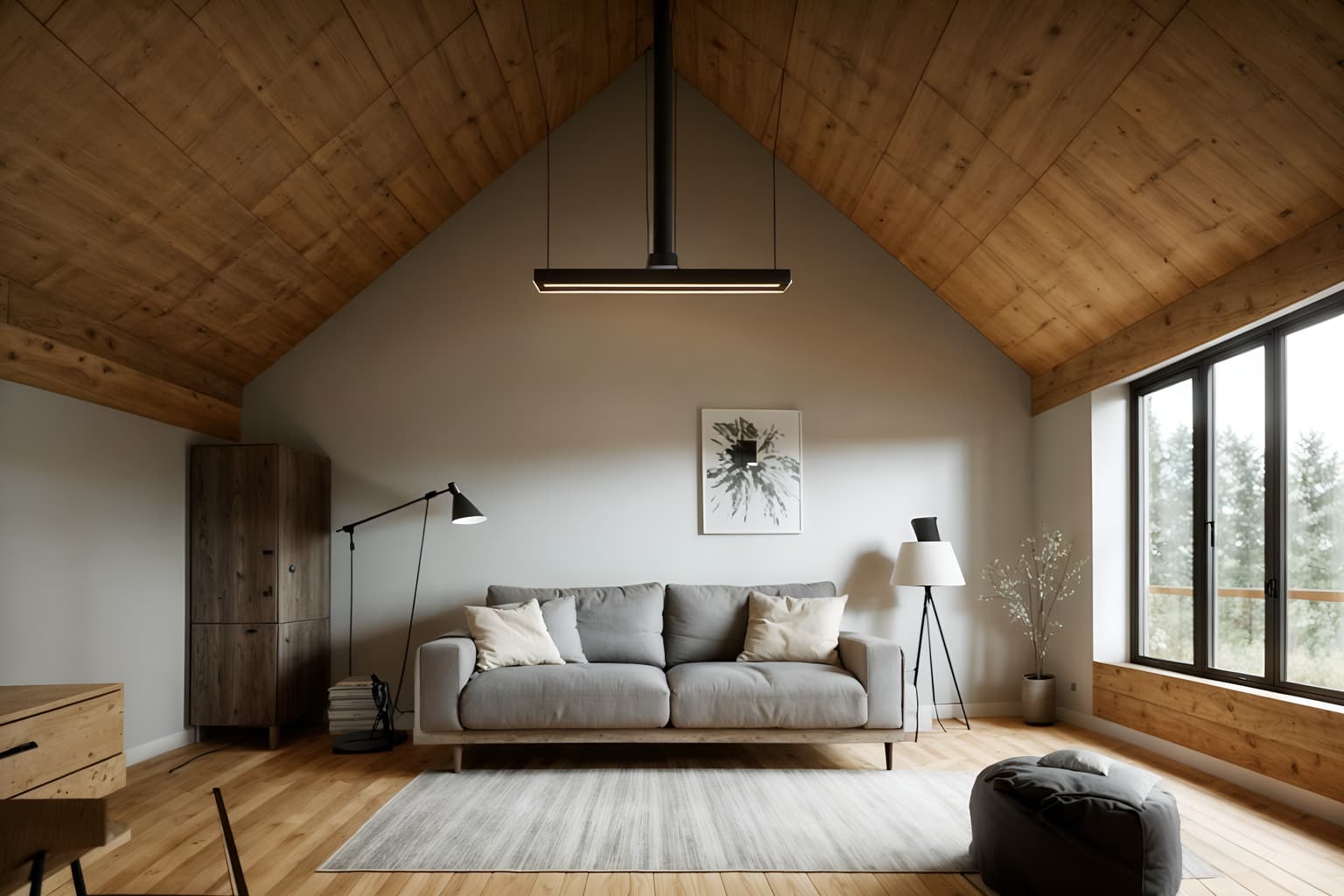 modern-style (attic interior) . with open and natural lighting and natural materials and elements and practicality and functionality and neutral walls and textures and simple, clean lines and simplistic furniture and open and natural lighting. . cinematic photo, highly detailed, cinematic lighting, ultra-detailed, ultrarealistic, photorealism, 8k. modern interior design style. masterpiece, cinematic light, ultrarealistic+, photorealistic+, 8k, raw photo, realistic, sharp focus on eyes, (symmetrical eyes), (intact eyes), hyperrealistic, highest quality, best quality, , highly detailed, masterpiece, best quality, extremely detailed 8k wallpaper, masterpiece, best quality, ultra-detailed, best shadow, detailed background, detailed face, detailed eyes, high contrast, best illumination, detailed face, dulux, caustic, dynamic angle, detailed glow. dramatic lighting. highly detailed, insanely detailed hair, symmetrical, intricate details, professionally retouched, 8k high definition. strong bokeh. award winning photo.