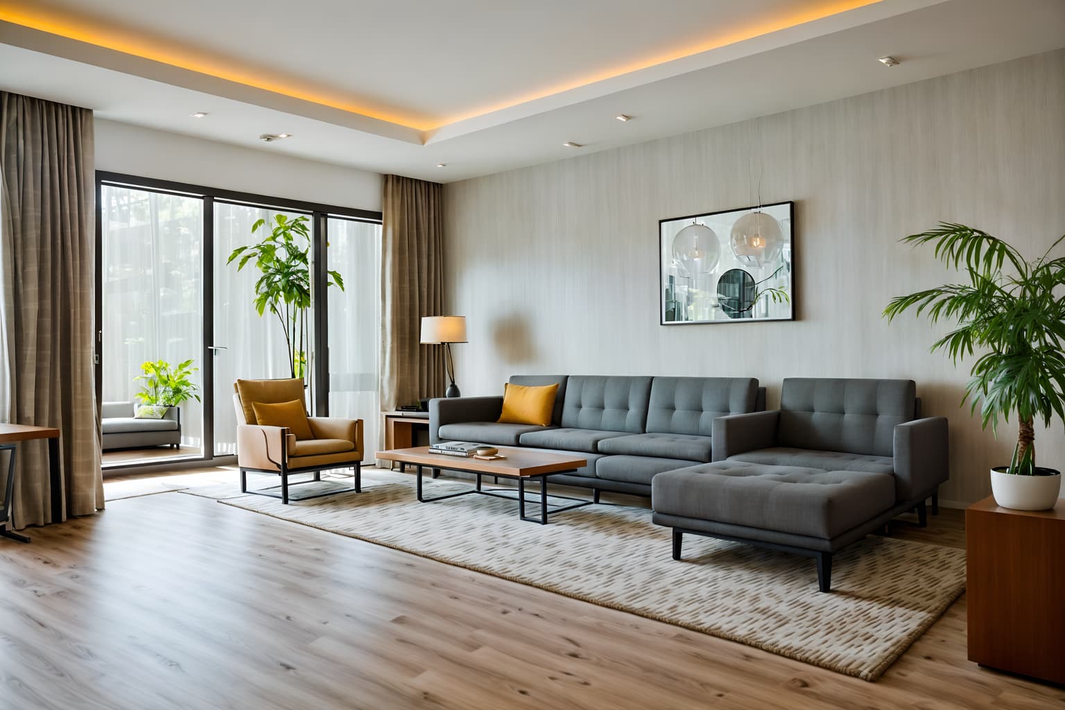 modern-style (hotel lobby interior) with check in desk and hanging lamps and furniture and coffee tables and sofas and lounge chairs and plant and rug. . with practicality and functionality and open and natural lighting and natural materials and elements and neutral walls and textures and simple, clean lines and simplistic furniture and practicality and functionality. . cinematic photo, highly detailed, cinematic lighting, ultra-detailed, ultrarealistic, photorealism, 8k. modern interior design style. masterpiece, cinematic light, ultrarealistic+, photorealistic+, 8k, raw photo, realistic, sharp focus on eyes, (symmetrical eyes), (intact eyes), hyperrealistic, highest quality, best quality, , highly detailed, masterpiece, best quality, extremely detailed 8k wallpaper, masterpiece, best quality, ultra-detailed, best shadow, detailed background, detailed face, detailed eyes, high contrast, best illumination, detailed face, dulux, caustic, dynamic angle, detailed glow. dramatic lighting. highly detailed, insanely detailed hair, symmetrical, intricate details, professionally retouched, 8k high definition. strong bokeh. award winning photo.