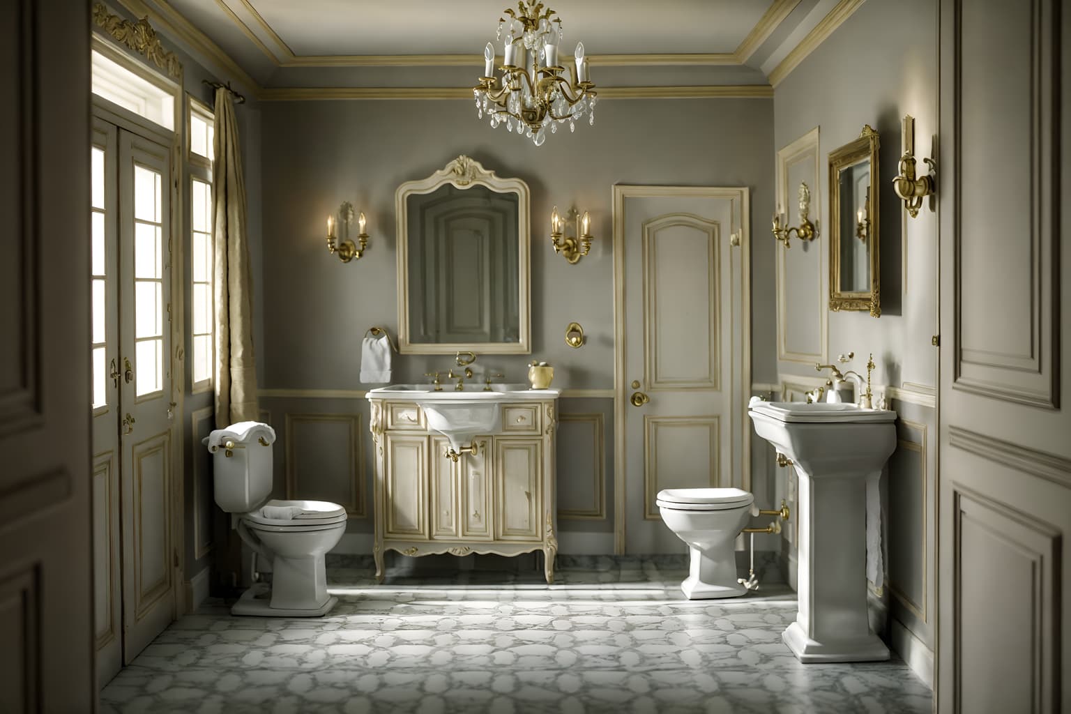 french country-style (toilet interior) with sink with tap and toilet paper hanger and toilet with toilet seat up and sink with tap. . with . . cinematic photo, highly detailed, cinematic lighting, ultra-detailed, ultrarealistic, photorealism, 8k. french country interior design style. masterpiece, cinematic light, ultrarealistic+, photorealistic+, 8k, raw photo, realistic, sharp focus on eyes, (symmetrical eyes), (intact eyes), hyperrealistic, highest quality, best quality, , highly detailed, masterpiece, best quality, extremely detailed 8k wallpaper, masterpiece, best quality, ultra-detailed, best shadow, detailed background, detailed face, detailed eyes, high contrast, best illumination, detailed face, dulux, caustic, dynamic angle, detailed glow. dramatic lighting. highly detailed, insanely detailed hair, symmetrical, intricate details, professionally retouched, 8k high definition. strong bokeh. award winning photo.
