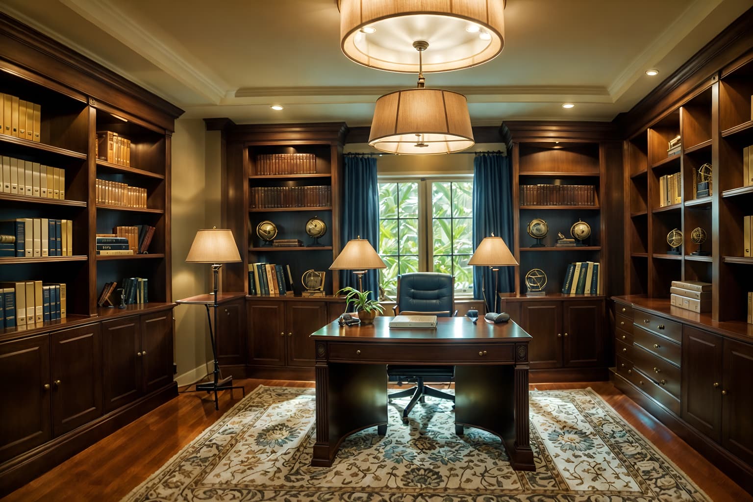 nautical-style (study room interior) with bookshelves and lounge chair and desk lamp and office chair and writing desk and plant and cabinets and bookshelves. . . cinematic photo, highly detailed, cinematic lighting, ultra-detailed, ultrarealistic, photorealism, 8k. nautical interior design style. masterpiece, cinematic light, ultrarealistic+, photorealistic+, 8k, raw photo, realistic, sharp focus on eyes, (symmetrical eyes), (intact eyes), hyperrealistic, highest quality, best quality, , highly detailed, masterpiece, best quality, extremely detailed 8k wallpaper, masterpiece, best quality, ultra-detailed, best shadow, detailed background, detailed face, detailed eyes, high contrast, best illumination, detailed face, dulux, caustic, dynamic angle, detailed glow. dramatic lighting. highly detailed, insanely detailed hair, symmetrical, intricate details, professionally retouched, 8k high definition. strong bokeh. award winning photo.