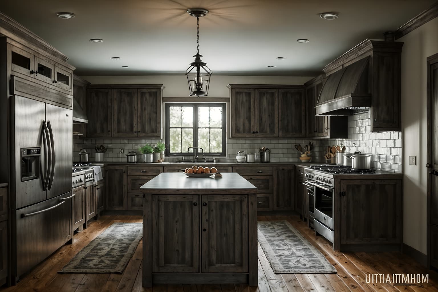 farmhouse-style (kitchen interior) with stove and refrigerator and sink and kitchen cabinets and worktops and plant and stove. . with . . cinematic photo, highly detailed, cinematic lighting, ultra-detailed, ultrarealistic, photorealism, 8k. farmhouse interior design style. masterpiece, cinematic light, ultrarealistic+, photorealistic+, 8k, raw photo, realistic, sharp focus on eyes, (symmetrical eyes), (intact eyes), hyperrealistic, highest quality, best quality, , highly detailed, masterpiece, best quality, extremely detailed 8k wallpaper, masterpiece, best quality, ultra-detailed, best shadow, detailed background, detailed face, detailed eyes, high contrast, best illumination, detailed face, dulux, caustic, dynamic angle, detailed glow. dramatic lighting. highly detailed, insanely detailed hair, symmetrical, intricate details, professionally retouched, 8k high definition. strong bokeh. award winning photo.