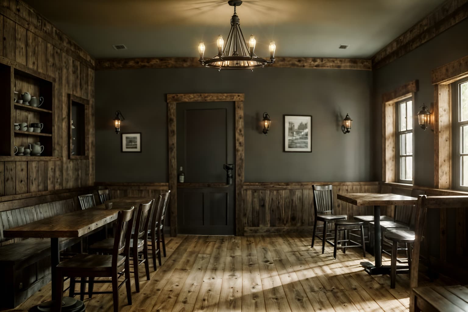 farmhouse-style (coffee shop interior) . with . . cinematic photo, highly detailed, cinematic lighting, ultra-detailed, ultrarealistic, photorealism, 8k. farmhouse interior design style. masterpiece, cinematic light, ultrarealistic+, photorealistic+, 8k, raw photo, realistic, sharp focus on eyes, (symmetrical eyes), (intact eyes), hyperrealistic, highest quality, best quality, , highly detailed, masterpiece, best quality, extremely detailed 8k wallpaper, masterpiece, best quality, ultra-detailed, best shadow, detailed background, detailed face, detailed eyes, high contrast, best illumination, detailed face, dulux, caustic, dynamic angle, detailed glow. dramatic lighting. highly detailed, insanely detailed hair, symmetrical, intricate details, professionally retouched, 8k high definition. strong bokeh. award winning photo.
