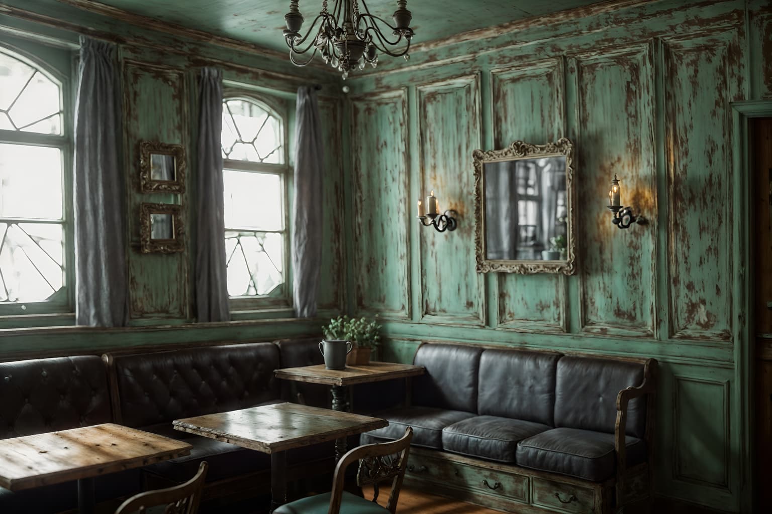 shabby chic-style (coffee shop interior) . . cinematic photo, highly detailed, cinematic lighting, ultra-detailed, ultrarealistic, photorealism, 8k. shabby chic interior design style. masterpiece, cinematic light, ultrarealistic+, photorealistic+, 8k, raw photo, realistic, sharp focus on eyes, (symmetrical eyes), (intact eyes), hyperrealistic, highest quality, best quality, , highly detailed, masterpiece, best quality, extremely detailed 8k wallpaper, masterpiece, best quality, ultra-detailed, best shadow, detailed background, detailed face, detailed eyes, high contrast, best illumination, detailed face, dulux, caustic, dynamic angle, detailed glow. dramatic lighting. highly detailed, insanely detailed hair, symmetrical, intricate details, professionally retouched, 8k high definition. strong bokeh. award winning photo.