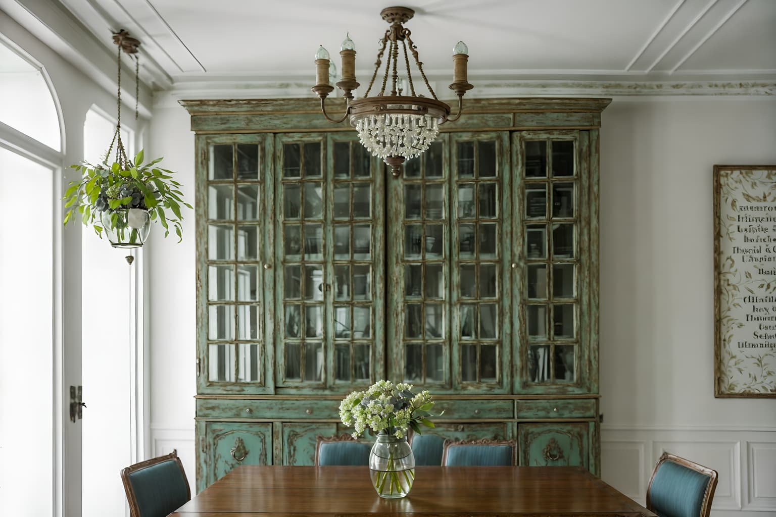 shabby chic-style (meeting room interior) with plant and glass doors and boardroom table and vase and cabinets and painting or photo on wall and glass walls and office chairs. . . cinematic photo, highly detailed, cinematic lighting, ultra-detailed, ultrarealistic, photorealism, 8k. shabby chic interior design style. masterpiece, cinematic light, ultrarealistic+, photorealistic+, 8k, raw photo, realistic, sharp focus on eyes, (symmetrical eyes), (intact eyes), hyperrealistic, highest quality, best quality, , highly detailed, masterpiece, best quality, extremely detailed 8k wallpaper, masterpiece, best quality, ultra-detailed, best shadow, detailed background, detailed face, detailed eyes, high contrast, best illumination, detailed face, dulux, caustic, dynamic angle, detailed glow. dramatic lighting. highly detailed, insanely detailed hair, symmetrical, intricate details, professionally retouched, 8k high definition. strong bokeh. award winning photo.