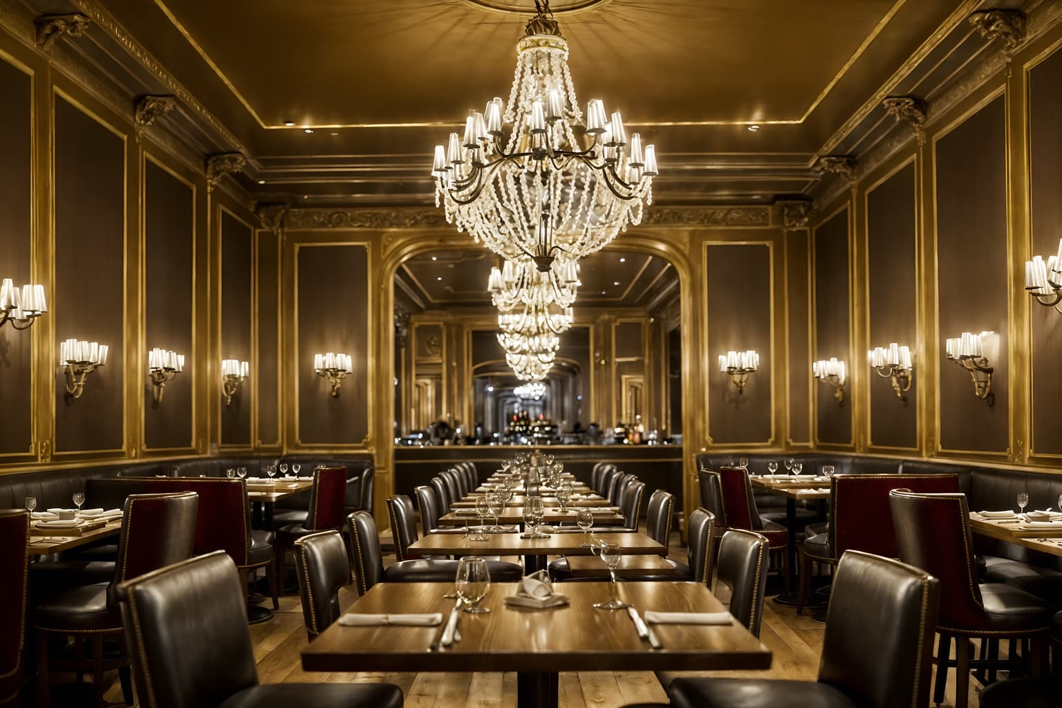 parisian-style (restaurant interior) with restaurant chairs and restaurant decor and restaurant bar and restaurant dining tables and restaurant chairs. . . cinematic photo, highly detailed, cinematic lighting, ultra-detailed, ultrarealistic, photorealism, 8k. parisian interior design style. masterpiece, cinematic light, ultrarealistic+, photorealistic+, 8k, raw photo, realistic, sharp focus on eyes, (symmetrical eyes), (intact eyes), hyperrealistic, highest quality, best quality, , highly detailed, masterpiece, best quality, extremely detailed 8k wallpaper, masterpiece, best quality, ultra-detailed, best shadow, detailed background, detailed face, detailed eyes, high contrast, best illumination, detailed face, dulux, caustic, dynamic angle, detailed glow. dramatic lighting. highly detailed, insanely detailed hair, symmetrical, intricate details, professionally retouched, 8k high definition. strong bokeh. award winning photo.