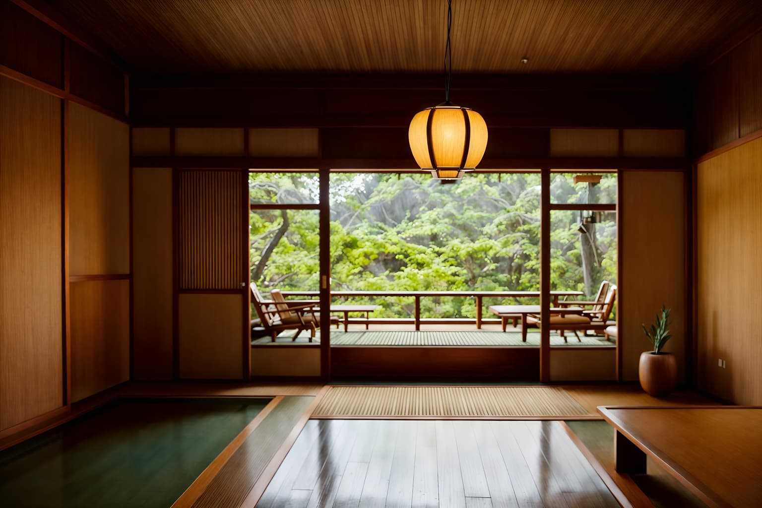midcentury modern-style (onsen interior) . with organic and geometric shapes and graphic shapes and function over form and clean lines and wood pendant light mid century modern chandelier and nature indoors and minimalist and mid century modern mobile chandelier. . cinematic photo, highly detailed, cinematic lighting, ultra-detailed, ultrarealistic, photorealism, 8k. midcentury modern interior design style. masterpiece, cinematic light, ultrarealistic+, photorealistic+, 8k, raw photo, realistic, sharp focus on eyes, (symmetrical eyes), (intact eyes), hyperrealistic, highest quality, best quality, , highly detailed, masterpiece, best quality, extremely detailed 8k wallpaper, masterpiece, best quality, ultra-detailed, best shadow, detailed background, detailed face, detailed eyes, high contrast, best illumination, detailed face, dulux, caustic, dynamic angle, detailed glow. dramatic lighting. highly detailed, insanely detailed hair, symmetrical, intricate details, professionally retouched, 8k high definition. strong bokeh. award winning photo.
