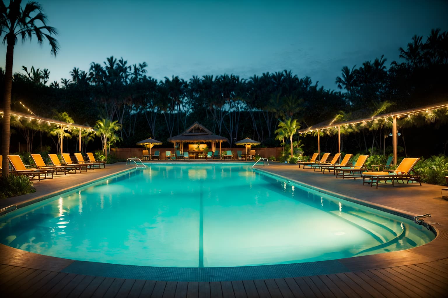 vintage-style designed (outdoor pool area ) with pool and pool lights and pool lounge chairs and pool. . with . . cinematic photo, highly detailed, cinematic lighting, ultra-detailed, ultrarealistic, photorealism, 8k. vintage design style. masterpiece, cinematic light, ultrarealistic+, photorealistic+, 8k, raw photo, realistic, sharp focus on eyes, (symmetrical eyes), (intact eyes), hyperrealistic, highest quality, best quality, , highly detailed, masterpiece, best quality, extremely detailed 8k wallpaper, masterpiece, best quality, ultra-detailed, best shadow, detailed background, detailed face, detailed eyes, high contrast, best illumination, detailed face, dulux, caustic, dynamic angle, detailed glow. dramatic lighting. highly detailed, insanely detailed hair, symmetrical, intricate details, professionally retouched, 8k high definition. strong bokeh. award winning photo.
