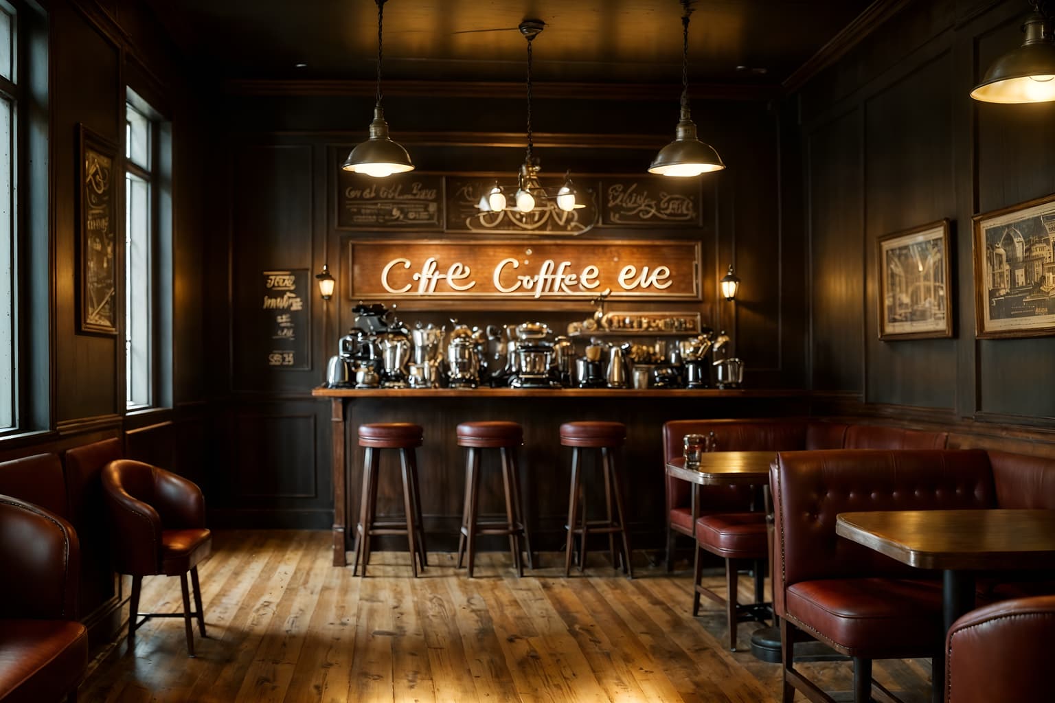 vintage-style (coffee shop interior) . with . . cinematic photo, highly detailed, cinematic lighting, ultra-detailed, ultrarealistic, photorealism, 8k. vintage interior design style. masterpiece, cinematic light, ultrarealistic+, photorealistic+, 8k, raw photo, realistic, sharp focus on eyes, (symmetrical eyes), (intact eyes), hyperrealistic, highest quality, best quality, , highly detailed, masterpiece, best quality, extremely detailed 8k wallpaper, masterpiece, best quality, ultra-detailed, best shadow, detailed background, detailed face, detailed eyes, high contrast, best illumination, detailed face, dulux, caustic, dynamic angle, detailed glow. dramatic lighting. highly detailed, insanely detailed hair, symmetrical, intricate details, professionally retouched, 8k high definition. strong bokeh. award winning photo.
