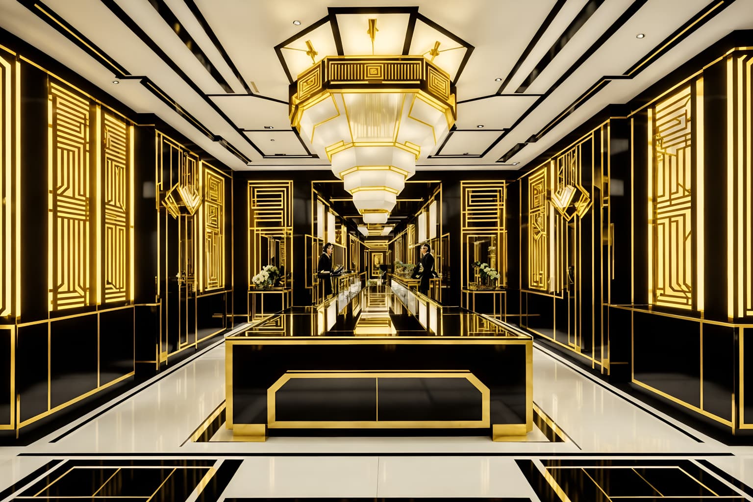 art deco-style (clothing store interior) . with luxury and bold geometry and exuberant shapes and glamour and decadent detail and abstract patterns and smooth lines and geometric shapes. . cinematic photo, highly detailed, cinematic lighting, ultra-detailed, ultrarealistic, photorealism, 8k. art deco interior design style. masterpiece, cinematic light, ultrarealistic+, photorealistic+, 8k, raw photo, realistic, sharp focus on eyes, (symmetrical eyes), (intact eyes), hyperrealistic, highest quality, best quality, , highly detailed, masterpiece, best quality, extremely detailed 8k wallpaper, masterpiece, best quality, ultra-detailed, best shadow, detailed background, detailed face, detailed eyes, high contrast, best illumination, detailed face, dulux, caustic, dynamic angle, detailed glow. dramatic lighting. highly detailed, insanely detailed hair, symmetrical, intricate details, professionally retouched, 8k high definition. strong bokeh. award winning photo.