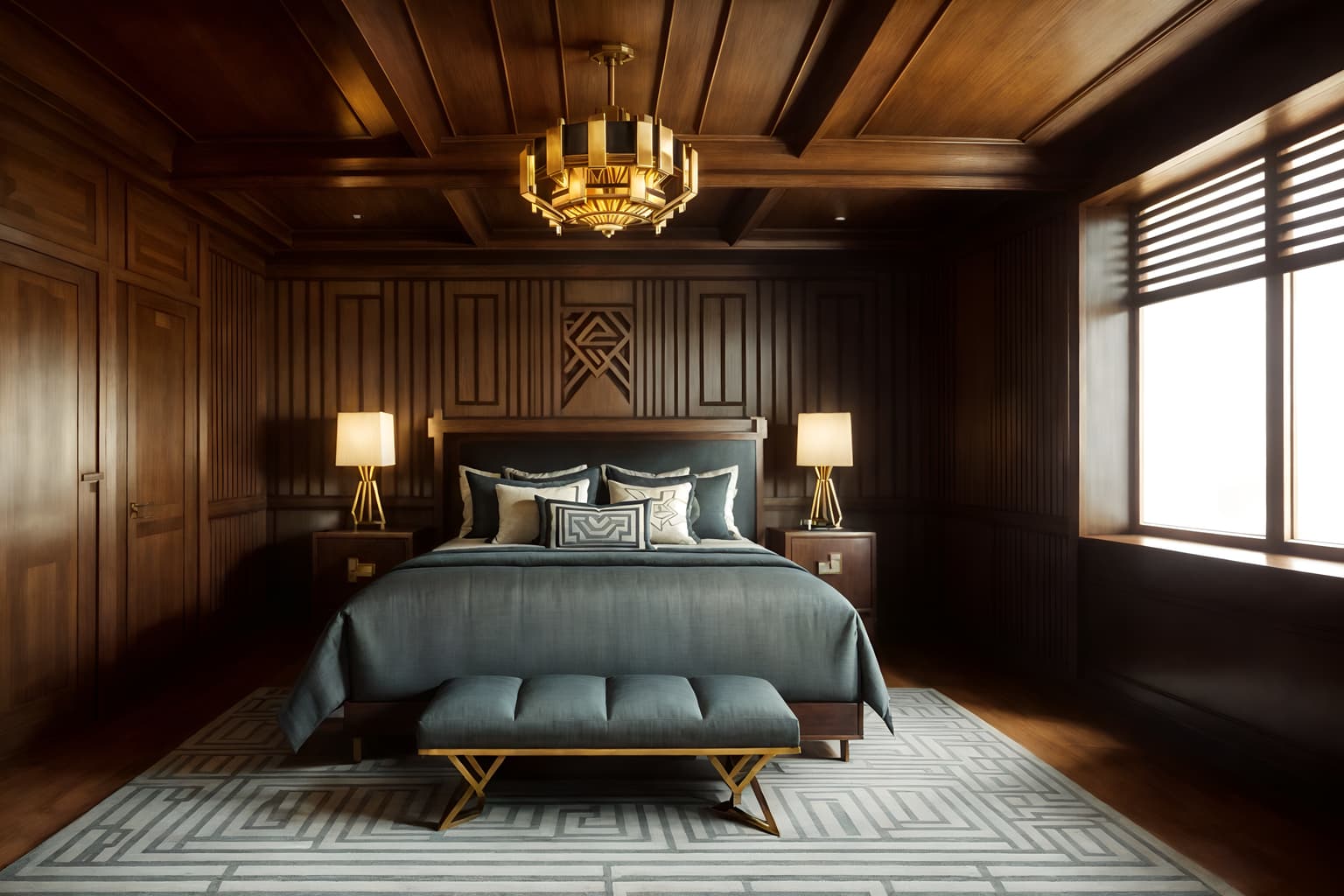 art deco-style (attic interior) . with stream-lined forms and symmetrical designs and smooth lines and glamour and geometric lines and bold geometry and rich colors and geometric shapes. . cinematic photo, highly detailed, cinematic lighting, ultra-detailed, ultrarealistic, photorealism, 8k. art deco interior design style. masterpiece, cinematic light, ultrarealistic+, photorealistic+, 8k, raw photo, realistic, sharp focus on eyes, (symmetrical eyes), (intact eyes), hyperrealistic, highest quality, best quality, , highly detailed, masterpiece, best quality, extremely detailed 8k wallpaper, masterpiece, best quality, ultra-detailed, best shadow, detailed background, detailed face, detailed eyes, high contrast, best illumination, detailed face, dulux, caustic, dynamic angle, detailed glow. dramatic lighting. highly detailed, insanely detailed hair, symmetrical, intricate details, professionally retouched, 8k high definition. strong bokeh. award winning photo.