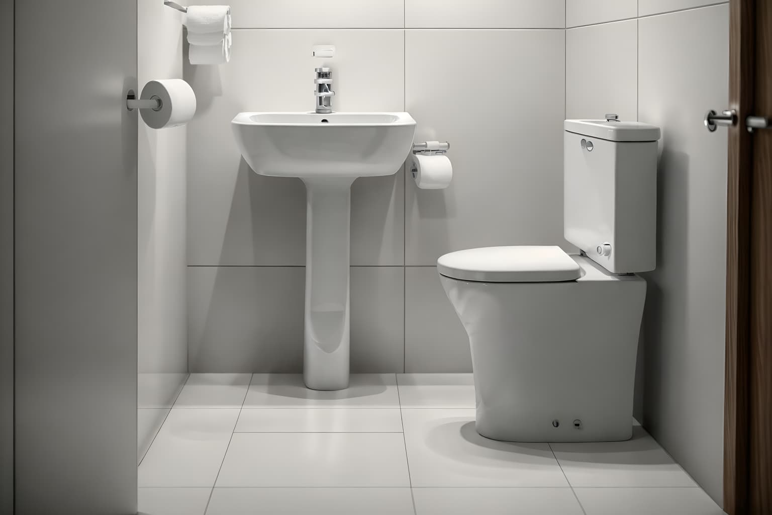 simple-style (toilet interior) with sink with tap and toilet with toilet seat up and toilet paper hanger and sink with tap. . . cinematic photo, highly detailed, cinematic lighting, ultra-detailed, ultrarealistic, photorealism, 8k. simple interior design style. masterpiece, cinematic light, ultrarealistic+, photorealistic+, 8k, raw photo, realistic, sharp focus on eyes, (symmetrical eyes), (intact eyes), hyperrealistic, highest quality, best quality, , highly detailed, masterpiece, best quality, extremely detailed 8k wallpaper, masterpiece, best quality, ultra-detailed, best shadow, detailed background, detailed face, detailed eyes, high contrast, best illumination, detailed face, dulux, caustic, dynamic angle, detailed glow. dramatic lighting. highly detailed, insanely detailed hair, symmetrical, intricate details, professionally retouched, 8k high definition. strong bokeh. award winning photo.