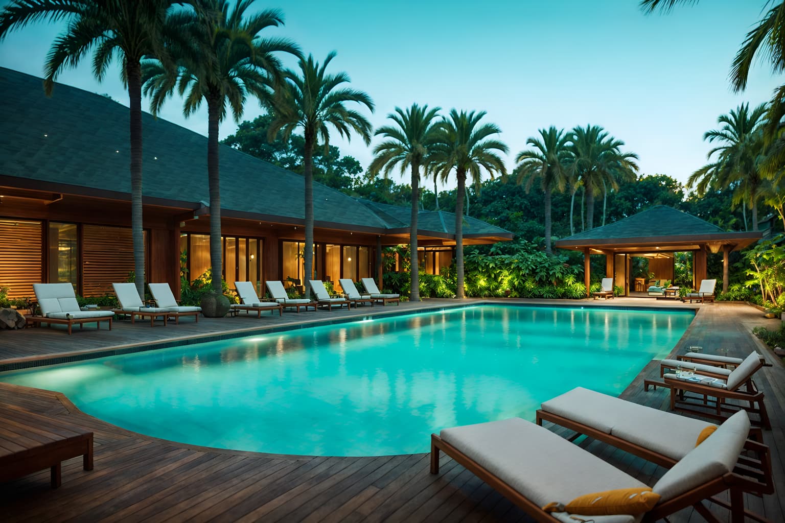 biophilic-style designed (outdoor pool area ) with pool lounge chairs and pool and pool lights and pool lounge chairs. . with natural patterns and environmental features and natural shapes and forms and natural elements and plants and sunlight and linen materials and wood materials. . cinematic photo, highly detailed, cinematic lighting, ultra-detailed, ultrarealistic, photorealism, 8k. biophilic design style. masterpiece, cinematic light, ultrarealistic+, photorealistic+, 8k, raw photo, realistic, sharp focus on eyes, (symmetrical eyes), (intact eyes), hyperrealistic, highest quality, best quality, , highly detailed, masterpiece, best quality, extremely detailed 8k wallpaper, masterpiece, best quality, ultra-detailed, best shadow, detailed background, detailed face, detailed eyes, high contrast, best illumination, detailed face, dulux, caustic, dynamic angle, detailed glow. dramatic lighting. highly detailed, insanely detailed hair, symmetrical, intricate details, professionally retouched, 8k high definition. strong bokeh. award winning photo.
