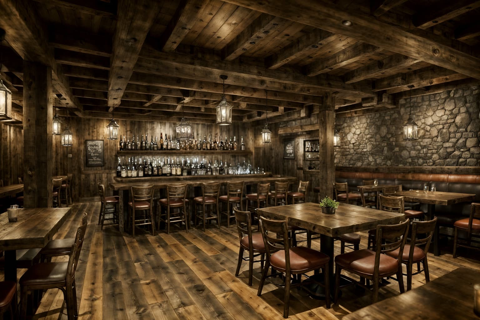 rustic-style (restaurant interior) with restaurant decor and restaurant bar and restaurant chairs and restaurant dining tables and restaurant decor. . with . . cinematic photo, highly detailed, cinematic lighting, ultra-detailed, ultrarealistic, photorealism, 8k. rustic interior design style. masterpiece, cinematic light, ultrarealistic+, photorealistic+, 8k, raw photo, realistic, sharp focus on eyes, (symmetrical eyes), (intact eyes), hyperrealistic, highest quality, best quality, , highly detailed, masterpiece, best quality, extremely detailed 8k wallpaper, masterpiece, best quality, ultra-detailed, best shadow, detailed background, detailed face, detailed eyes, high contrast, best illumination, detailed face, dulux, caustic, dynamic angle, detailed glow. dramatic lighting. highly detailed, insanely detailed hair, symmetrical, intricate details, professionally retouched, 8k high definition. strong bokeh. award winning photo.