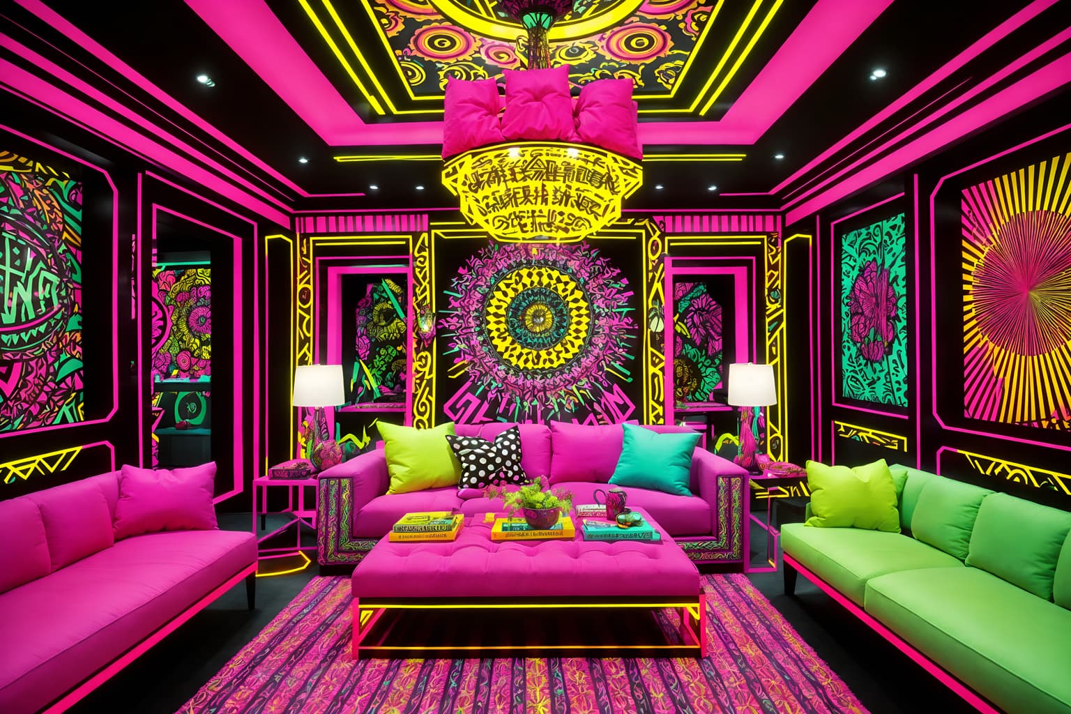 maximalist-style (clothing store interior) . with bold colors and vibrant and eye-catching and playful and over-the-top aesthetic and bold patterns and more is more philosophy and bold design. . cinematic photo, highly detailed, cinematic lighting, ultra-detailed, ultrarealistic, photorealism, 8k. maximalist interior design style. masterpiece, cinematic light, ultrarealistic+, photorealistic+, 8k, raw photo, realistic, sharp focus on eyes, (symmetrical eyes), (intact eyes), hyperrealistic, highest quality, best quality, , highly detailed, masterpiece, best quality, extremely detailed 8k wallpaper, masterpiece, best quality, ultra-detailed, best shadow, detailed background, detailed face, detailed eyes, high contrast, best illumination, detailed face, dulux, caustic, dynamic angle, detailed glow. dramatic lighting. highly detailed, insanely detailed hair, symmetrical, intricate details, professionally retouched, 8k high definition. strong bokeh. award winning photo.