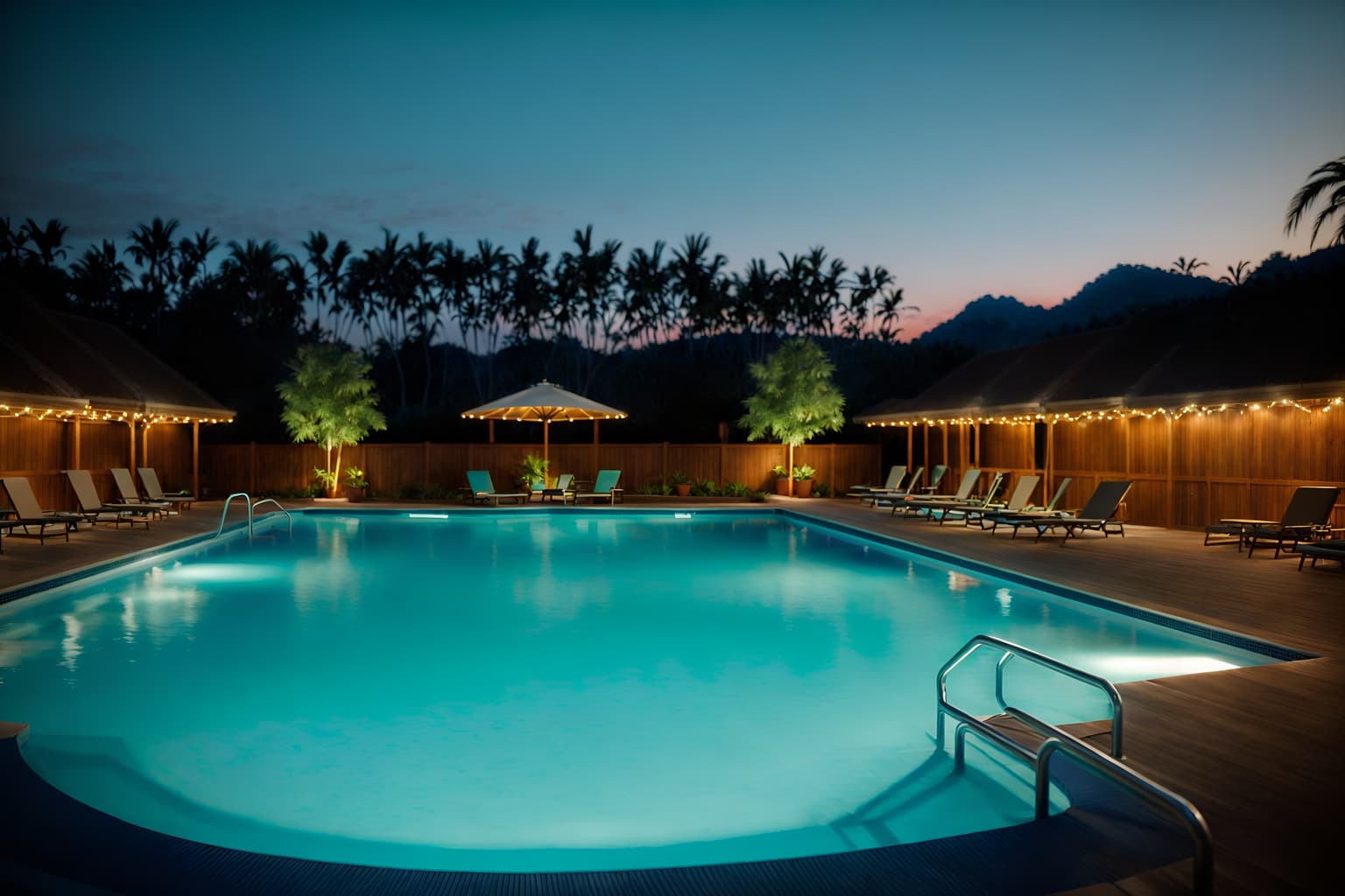 retro-style designed (outdoor pool area ) with pool lights and pool and pool lounge chairs and pool lights. . . cinematic photo, highly detailed, cinematic lighting, ultra-detailed, ultrarealistic, photorealism, 8k. retro design style. masterpiece, cinematic light, ultrarealistic+, photorealistic+, 8k, raw photo, realistic, sharp focus on eyes, (symmetrical eyes), (intact eyes), hyperrealistic, highest quality, best quality, , highly detailed, masterpiece, best quality, extremely detailed 8k wallpaper, masterpiece, best quality, ultra-detailed, best shadow, detailed background, detailed face, detailed eyes, high contrast, best illumination, detailed face, dulux, caustic, dynamic angle, detailed glow. dramatic lighting. highly detailed, insanely detailed hair, symmetrical, intricate details, professionally retouched, 8k high definition. strong bokeh. award winning photo.