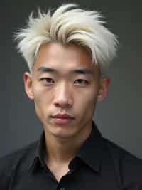 man with platinum blonde hair dyed