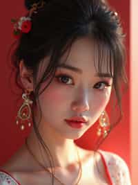 a  pin up as a beautiful fashion charming dreamlike woman with lv jewelry, character art, art by artgerm lau and wlop and and ilya kuvshinov and john singer sargent, hyperdetailed, 8 k realistic, symmetrical, frostbite 3 engine, cryengine, dof, trending on artstation, digital art