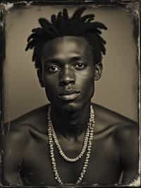 man as a tintype photograph by george hurrell and james van der zee
