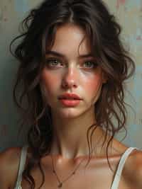 wide shot painting of woman, ultra realistic, concept art