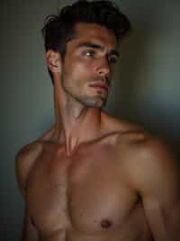 man in glamour photography