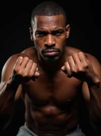 full body photo of Dramatic close-up for a 1990s album cover, intense expression.  Tough rap icon stance, flexing rings.