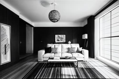 (hand-drawn monochrome black and white sketch line drawing)++ of sketch-style interior designed () apartment interior. a sketch of interior. with . a sketch of interior. trending on artstation. black and white line drawing sketch without colors. masterpiece, cinematic light, ultrarealistic+, photorealistic+, 8k, raw photo, realistic, sharp focus on eyes, (symmetrical eyes), (intact eyes), hyperrealistic, highest quality, best quality, , highly detailed, masterpiece, best quality, extremely detailed 8k wallpaper, masterpiece, best quality, ultra-detailed, best shadow, detailed background, detailed face, detailed eyes, high contrast, best illumination, detailed face, dulux, caustic, dynamic angle, detailed glow. dramatic lighting. highly detailed, insanely detailed hair, symmetrical, intricate details, professionally retouched, 8k high definition. strong bokeh. award winning photo.
