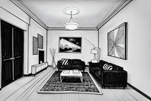 (hand-drawn monochrome black and white sketch line drawing)++ of sketch-style interior designed () apartment interior. a sketch of interior. with . a sketch of interior. trending on artstation. black and white line drawing sketch without colors. masterpiece, cinematic light, ultrarealistic+, photorealistic+, 8k, raw photo, realistic, sharp focus on eyes, (symmetrical eyes), (intact eyes), hyperrealistic, highest quality, best quality, , highly detailed, masterpiece, best quality, extremely detailed 8k wallpaper, masterpiece, best quality, ultra-detailed, best shadow, detailed background, detailed face, detailed eyes, high contrast, best illumination, detailed face, dulux, caustic, dynamic angle, detailed glow. dramatic lighting. highly detailed, insanely detailed hair, symmetrical, intricate details, professionally retouched, 8k high definition. strong bokeh. award winning photo.