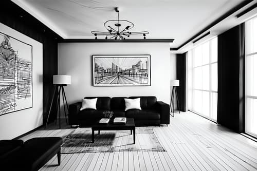 (hand-drawn monochrome black and white sketch line drawing)++ of sketch-style interior designed () apartment interior. a sketch of interior. with . a sketch of interior. trending on artstation. black and white line drawing sketch without colors. masterpiece, cinematic light, ultrarealistic+, photorealistic+, 8k, raw photo, realistic, sharp focus on eyes, (symmetrical eyes), (intact eyes), hyperrealistic, highest quality, best quality, , highly detailed, masterpiece, best quality, extremely detailed 8k wallpaper, masterpiece, best quality, ultra-detailed, best shadow, detailed background, detailed face, detailed eyes, high contrast, best illumination, detailed face, dulux, caustic, dynamic angle, detailed glow. dramatic lighting. highly detailed, insanely detailed hair, symmetrical, intricate details, professionally retouched, 8k high definition. strong bokeh. award winning photo.
