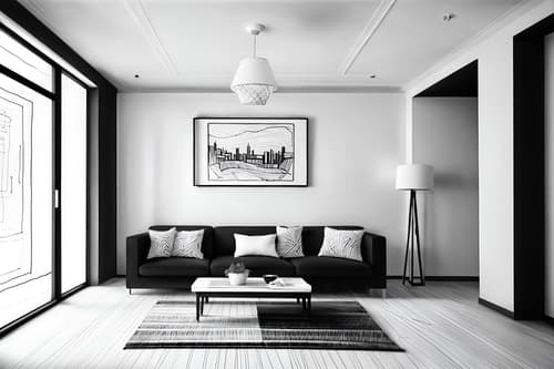 (hand-drawn monochrome black and white sketch line drawing)++ of sketch-style interior designed () apartment interior. a sketch of interior. with . a sketch of interior. trending on artstation. black and white line drawing sketch without colors. masterpiece, cinematic light, ultrarealistic+, photorealistic+, 8k, raw photo, realistic, sharp focus on eyes, (symmetrical eyes), (intact eyes), hyperrealistic, highest quality, best quality, , highly detailed, masterpiece, best quality, extremely detailed 8k wallpaper, masterpiece, best quality, ultra-detailed, best shadow, detailed background, detailed face, detailed eyes, high contrast, best illumination, detailed face, dulux, caustic, dynamic angle, detailed glow. dramatic lighting. highly detailed, insanely detailed hair, symmetrical, intricate details, professionally retouched, 8k high definition. strong bokeh. award winning photo.