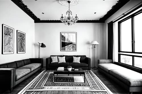 (hand-drawn monochrome black and white sketch line drawing)++ of sketch-style interior designed (attic) apartment interior. a sketch of interior. with . a sketch of interior. trending on artstation. black and white line drawing sketch without colors. masterpiece, cinematic light, ultrarealistic+, photorealistic+, 8k, raw photo, realistic, sharp focus on eyes, (symmetrical eyes), (intact eyes), hyperrealistic, highest quality, best quality, , highly detailed, masterpiece, best quality, extremely detailed 8k wallpaper, masterpiece, best quality, ultra-detailed, best shadow, detailed background, detailed face, detailed eyes, high contrast, best illumination, detailed face, dulux, caustic, dynamic angle, detailed glow. dramatic lighting. highly detailed, insanely detailed hair, symmetrical, intricate details, professionally retouched, 8k high definition. strong bokeh. award winning photo.