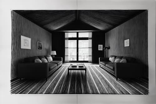 (hand-drawn monochrome black and white sketch line drawing)++ of sketch-style interior designed (attic) apartment interior. a sketch of interior. with . a sketch of interior. trending on artstation. black and white line drawing sketch without colors. masterpiece, cinematic light, ultrarealistic+, photorealistic+, 8k, raw photo, realistic, sharp focus on eyes, (symmetrical eyes), (intact eyes), hyperrealistic, highest quality, best quality, , highly detailed, masterpiece, best quality, extremely detailed 8k wallpaper, masterpiece, best quality, ultra-detailed, best shadow, detailed background, detailed face, detailed eyes, high contrast, best illumination, detailed face, dulux, caustic, dynamic angle, detailed glow. dramatic lighting. highly detailed, insanely detailed hair, symmetrical, intricate details, professionally retouched, 8k high definition. strong bokeh. award winning photo.
