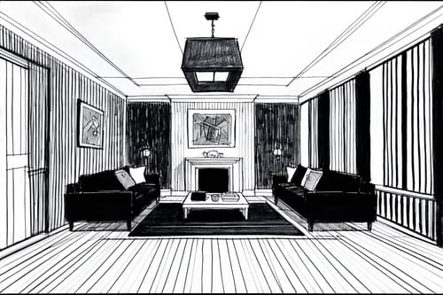 (hand-drawn monochrome black and white sketch line drawing)++ of sketch-style interior designed (attic) apartment interior. a sketch of interior. with . a sketch of interior. trending on artstation. black and white line drawing sketch without colors. masterpiece, cinematic light, ultrarealistic+, photorealistic+, 8k, raw photo, realistic, sharp focus on eyes, (symmetrical eyes), (intact eyes), hyperrealistic, highest quality, best quality, , highly detailed, masterpiece, best quality, extremely detailed 8k wallpaper, masterpiece, best quality, ultra-detailed, best shadow, detailed background, detailed face, detailed eyes, high contrast, best illumination, detailed face, dulux, caustic, dynamic angle, detailed glow. dramatic lighting. highly detailed, insanely detailed hair, symmetrical, intricate details, professionally retouched, 8k high definition. strong bokeh. award winning photo.