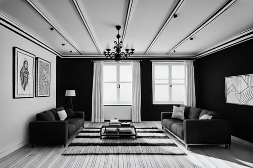 (hand-drawn monochrome black and white sketch line drawing)++ of sketch-style interior designed (attic) apartment interior. a sketch of interior. with . a sketch of interior. trending on artstation. black and white line drawing sketch without colors. masterpiece, cinematic light, ultrarealistic+, photorealistic+, 8k, raw photo, realistic, sharp focus on eyes, (symmetrical eyes), (intact eyes), hyperrealistic, highest quality, best quality, , highly detailed, masterpiece, best quality, extremely detailed 8k wallpaper, masterpiece, best quality, ultra-detailed, best shadow, detailed background, detailed face, detailed eyes, high contrast, best illumination, detailed face, dulux, caustic, dynamic angle, detailed glow. dramatic lighting. highly detailed, insanely detailed hair, symmetrical, intricate details, professionally retouched, 8k high definition. strong bokeh. award winning photo.