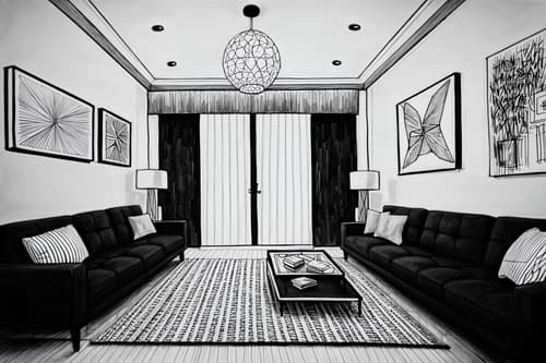 (hand-drawn monochrome black and white sketch line drawing)++ of sketch-style interior designed (living room) apartment interior. a sketch of interior. with . . a sketch of interior. with televisions and plant and occasional tables. trending on artstation. black and white line drawing sketch without colors. masterpiece, cinematic light, ultrarealistic+, photorealistic+, 8k, raw photo, realistic, sharp focus on eyes, (symmetrical eyes), (intact eyes), hyperrealistic, highest quality, best quality, , highly detailed, masterpiece, best quality, extremely detailed 8k wallpaper, masterpiece, best quality, ultra-detailed, best shadow, detailed background, detailed face, detailed eyes, high contrast, best illumination, detailed face, dulux, caustic, dynamic angle, detailed glow. dramatic lighting. highly detailed, insanely detailed hair, symmetrical, intricate details, professionally retouched, 8k high definition. strong bokeh. award winning photo.