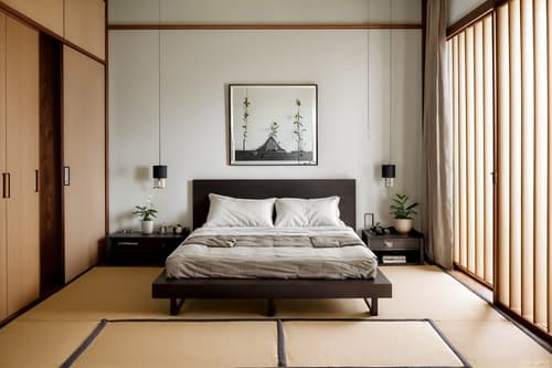 photo from pinterest of zen-style interior designed (bedroom interior) with accent chair and dresser closet and bedside table or night stand and bed and plant and storage bench or ottoman and headboard and mirror. . with asian interior and natural light and japanese minimalist interior and japanese minimalist interior and mimimalist and japanese interior and simplicity and calm and neutral colors. . cinematic photo, highly detailed, cinematic lighting, ultra-detailed, ultrarealistic, photorealism, 8k. trending on pinterest. zen interior design style. masterpiece, cinematic light, ultrarealistic+, photorealistic+, 8k, raw photo, realistic, sharp focus on eyes, (symmetrical eyes), (intact eyes), hyperrealistic, highest quality, best quality, , highly detailed, masterpiece, best quality, extremely detailed 8k wallpaper, masterpiece, best quality, ultra-detailed, best shadow, detailed background, detailed face, detailed eyes, high contrast, best illumination, detailed face, dulux, caustic, dynamic angle, detailed glow. dramatic lighting. highly detailed, insanely detailed hair, symmetrical, intricate details, professionally retouched, 8k high definition. strong bokeh. award winning photo.
