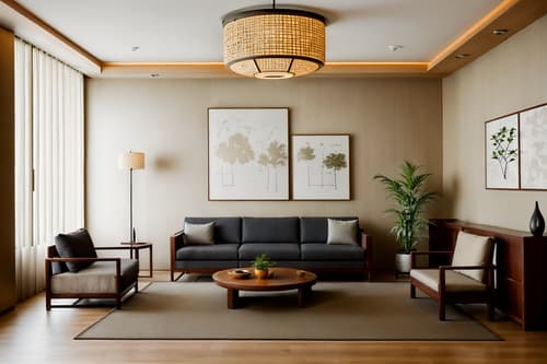 photo from pinterest of zen-style interior designed (hotel lobby interior) with furniture and hanging lamps and rug and check in desk and sofas and coffee tables and plant and lounge chairs. . with natural light and simplicity and simple furniture and serenity and harmony and clean lines and asian zen interior and japanese minimalist interior and asian interior. . cinematic photo, highly detailed, cinematic lighting, ultra-detailed, ultrarealistic, photorealism, 8k. trending on pinterest. zen interior design style. masterpiece, cinematic light, ultrarealistic+, photorealistic+, 8k, raw photo, realistic, sharp focus on eyes, (symmetrical eyes), (intact eyes), hyperrealistic, highest quality, best quality, , highly detailed, masterpiece, best quality, extremely detailed 8k wallpaper, masterpiece, best quality, ultra-detailed, best shadow, detailed background, detailed face, detailed eyes, high contrast, best illumination, detailed face, dulux, caustic, dynamic angle, detailed glow. dramatic lighting. highly detailed, insanely detailed hair, symmetrical, intricate details, professionally retouched, 8k high definition. strong bokeh. award winning photo.