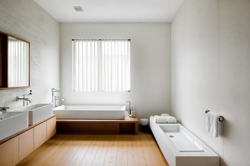 photo from pinterest of zen-style interior designed (hotel bathroom interior) with toilet seat and bath towel and mirror and bathroom cabinet and bathtub and bathroom sink with faucet and waste basket and shower. . with simplicity and serenity and harmony and simple furniture and natural textures and clean lines and japanese minimalist interior and mimimalist and asian zen interior. . cinematic photo, highly detailed, cinematic lighting, ultra-detailed, ultrarealistic, photorealism, 8k. trending on pinterest. zen interior design style. masterpiece, cinematic light, ultrarealistic+, photorealistic+, 8k, raw photo, realistic, sharp focus on eyes, (symmetrical eyes), (intact eyes), hyperrealistic, highest quality, best quality, , highly detailed, masterpiece, best quality, extremely detailed 8k wallpaper, masterpiece, best quality, ultra-detailed, best shadow, detailed background, detailed face, detailed eyes, high contrast, best illumination, detailed face, dulux, caustic, dynamic angle, detailed glow. dramatic lighting. highly detailed, insanely detailed hair, symmetrical, intricate details, professionally retouched, 8k high definition. strong bokeh. award winning photo.