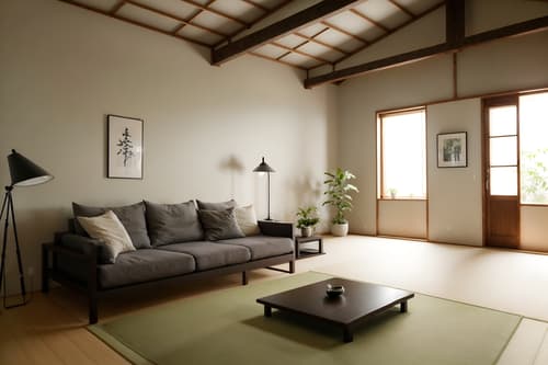 photo from pinterest of zen-style interior designed (attic interior) . with simple furniture and japanese interior and calm and neutral colors and simplicity and serenity and harmony and mimimalist and asian zen interior and japanese minimalist interior. . cinematic photo, highly detailed, cinematic lighting, ultra-detailed, ultrarealistic, photorealism, 8k. trending on pinterest. zen interior design style. masterpiece, cinematic light, ultrarealistic+, photorealistic+, 8k, raw photo, realistic, sharp focus on eyes, (symmetrical eyes), (intact eyes), hyperrealistic, highest quality, best quality, , highly detailed, masterpiece, best quality, extremely detailed 8k wallpaper, masterpiece, best quality, ultra-detailed, best shadow, detailed background, detailed face, detailed eyes, high contrast, best illumination, detailed face, dulux, caustic, dynamic angle, detailed glow. dramatic lighting. highly detailed, insanely detailed hair, symmetrical, intricate details, professionally retouched, 8k high definition. strong bokeh. award winning photo.
