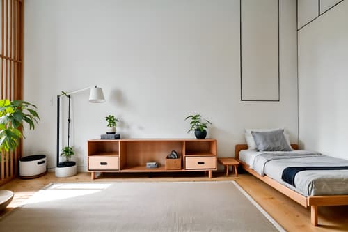 photo from pinterest of zen-style interior designed (kids room interior) with kids desk and plant and storage bench or ottoman and night light and headboard and mirror and bedside table or night stand and dresser closet. . with japanese interior and japanese minimalist interior and japanese minimalist interior and japanese minimalist interior and asian zen interior and clean lines and simple furniture and calm and neutral colors. . cinematic photo, highly detailed, cinematic lighting, ultra-detailed, ultrarealistic, photorealism, 8k. trending on pinterest. zen interior design style. masterpiece, cinematic light, ultrarealistic+, photorealistic+, 8k, raw photo, realistic, sharp focus on eyes, (symmetrical eyes), (intact eyes), hyperrealistic, highest quality, best quality, , highly detailed, masterpiece, best quality, extremely detailed 8k wallpaper, masterpiece, best quality, ultra-detailed, best shadow, detailed background, detailed face, detailed eyes, high contrast, best illumination, detailed face, dulux, caustic, dynamic angle, detailed glow. dramatic lighting. highly detailed, insanely detailed hair, symmetrical, intricate details, professionally retouched, 8k high definition. strong bokeh. award winning photo.