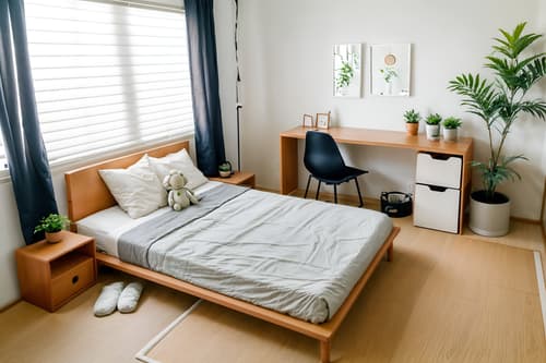 photo from pinterest of zen-style interior designed (kids room interior) with kids desk and plant and storage bench or ottoman and night light and headboard and mirror and bedside table or night stand and dresser closet. . with japanese interior and japanese minimalist interior and japanese minimalist interior and japanese minimalist interior and asian zen interior and clean lines and simple furniture and calm and neutral colors. . cinematic photo, highly detailed, cinematic lighting, ultra-detailed, ultrarealistic, photorealism, 8k. trending on pinterest. zen interior design style. masterpiece, cinematic light, ultrarealistic+, photorealistic+, 8k, raw photo, realistic, sharp focus on eyes, (symmetrical eyes), (intact eyes), hyperrealistic, highest quality, best quality, , highly detailed, masterpiece, best quality, extremely detailed 8k wallpaper, masterpiece, best quality, ultra-detailed, best shadow, detailed background, detailed face, detailed eyes, high contrast, best illumination, detailed face, dulux, caustic, dynamic angle, detailed glow. dramatic lighting. highly detailed, insanely detailed hair, symmetrical, intricate details, professionally retouched, 8k high definition. strong bokeh. award winning photo.