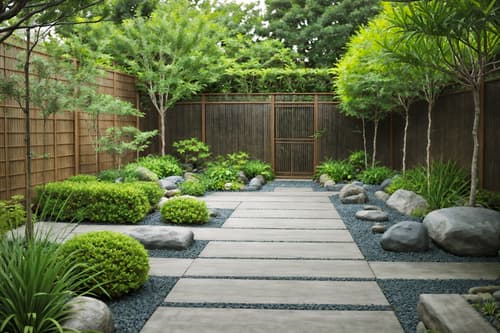 photo from pinterest of zen-style designed (outdoor garden ) with garden plants and grass and garden tree and garden plants. . with japanese minimalist and asian and serenity and harmony and calm and neutral colors and japanese minimalist and clutter free and asian zen and clean lines. . cinematic photo, highly detailed, cinematic lighting, ultra-detailed, ultrarealistic, photorealism, 8k. trending on pinterest. zen design style. masterpiece, cinematic light, ultrarealistic+, photorealistic+, 8k, raw photo, realistic, sharp focus on eyes, (symmetrical eyes), (intact eyes), hyperrealistic, highest quality, best quality, , highly detailed, masterpiece, best quality, extremely detailed 8k wallpaper, masterpiece, best quality, ultra-detailed, best shadow, detailed background, detailed face, detailed eyes, high contrast, best illumination, detailed face, dulux, caustic, dynamic angle, detailed glow. dramatic lighting. highly detailed, insanely detailed hair, symmetrical, intricate details, professionally retouched, 8k high definition. strong bokeh. award winning photo.