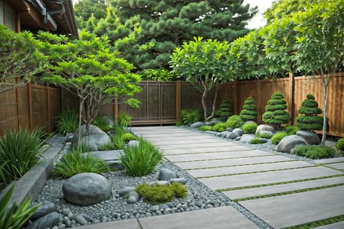 photo from pinterest of zen-style designed (outdoor garden ) with garden plants and grass and garden tree and garden plants. . with japanese minimalist and asian and serenity and harmony and calm and neutral colors and japanese minimalist and clutter free and asian zen and clean lines. . cinematic photo, highly detailed, cinematic lighting, ultra-detailed, ultrarealistic, photorealism, 8k. trending on pinterest. zen design style. masterpiece, cinematic light, ultrarealistic+, photorealistic+, 8k, raw photo, realistic, sharp focus on eyes, (symmetrical eyes), (intact eyes), hyperrealistic, highest quality, best quality, , highly detailed, masterpiece, best quality, extremely detailed 8k wallpaper, masterpiece, best quality, ultra-detailed, best shadow, detailed background, detailed face, detailed eyes, high contrast, best illumination, detailed face, dulux, caustic, dynamic angle, detailed glow. dramatic lighting. highly detailed, insanely detailed hair, symmetrical, intricate details, professionally retouched, 8k high definition. strong bokeh. award winning photo.