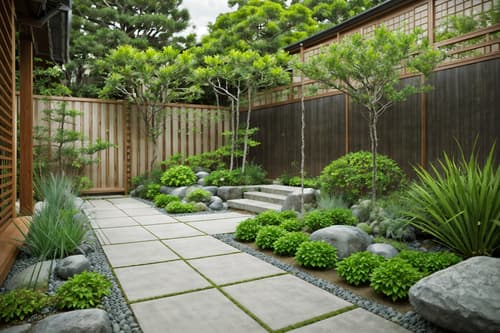 photo from pinterest of zen-style designed (outdoor garden ) with garden plants and grass and garden tree and garden plants. . with japanese minimalist and asian and serenity and harmony and calm and neutral colors and japanese minimalist and clutter free and asian zen and clean lines. . cinematic photo, highly detailed, cinematic lighting, ultra-detailed, ultrarealistic, photorealism, 8k. trending on pinterest. zen design style. masterpiece, cinematic light, ultrarealistic+, photorealistic+, 8k, raw photo, realistic, sharp focus on eyes, (symmetrical eyes), (intact eyes), hyperrealistic, highest quality, best quality, , highly detailed, masterpiece, best quality, extremely detailed 8k wallpaper, masterpiece, best quality, ultra-detailed, best shadow, detailed background, detailed face, detailed eyes, high contrast, best illumination, detailed face, dulux, caustic, dynamic angle, detailed glow. dramatic lighting. highly detailed, insanely detailed hair, symmetrical, intricate details, professionally retouched, 8k high definition. strong bokeh. award winning photo.