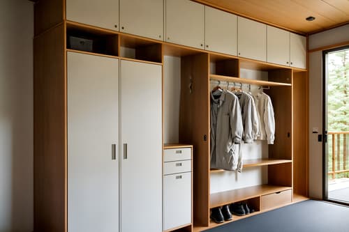 photo from pinterest of zen-style interior designed (drop zone interior) with storage baskets and shelves for shoes and cabinets and lockers and wall hooks for coats and storage drawers and cubbies and high up storage. . with japanese minimalist interior and japanese minimalist interior and simplicity and clean lines and natural light and serenity and harmony and asian zen interior and asian interior. . cinematic photo, highly detailed, cinematic lighting, ultra-detailed, ultrarealistic, photorealism, 8k. trending on pinterest. zen interior design style. masterpiece, cinematic light, ultrarealistic+, photorealistic+, 8k, raw photo, realistic, sharp focus on eyes, (symmetrical eyes), (intact eyes), hyperrealistic, highest quality, best quality, , highly detailed, masterpiece, best quality, extremely detailed 8k wallpaper, masterpiece, best quality, ultra-detailed, best shadow, detailed background, detailed face, detailed eyes, high contrast, best illumination, detailed face, dulux, caustic, dynamic angle, detailed glow. dramatic lighting. highly detailed, insanely detailed hair, symmetrical, intricate details, professionally retouched, 8k high definition. strong bokeh. award winning photo.