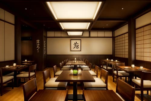 photo from pinterest of zen-style interior designed (restaurant interior) with restaurant decor and restaurant bar and restaurant chairs and restaurant dining tables and restaurant decor. . with japanese interior and asian zen interior and clean lines and calm and neutral colors and simplicity and serenity and harmony and mimimalist and clutter free. . cinematic photo, highly detailed, cinematic lighting, ultra-detailed, ultrarealistic, photorealism, 8k. trending on pinterest. zen interior design style. masterpiece, cinematic light, ultrarealistic+, photorealistic+, 8k, raw photo, realistic, sharp focus on eyes, (symmetrical eyes), (intact eyes), hyperrealistic, highest quality, best quality, , highly detailed, masterpiece, best quality, extremely detailed 8k wallpaper, masterpiece, best quality, ultra-detailed, best shadow, detailed background, detailed face, detailed eyes, high contrast, best illumination, detailed face, dulux, caustic, dynamic angle, detailed glow. dramatic lighting. highly detailed, insanely detailed hair, symmetrical, intricate details, professionally retouched, 8k high definition. strong bokeh. award winning photo.