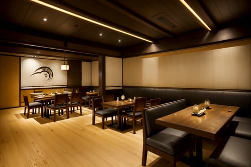 photo from pinterest of zen-style interior designed (restaurant interior) with restaurant decor and restaurant bar and restaurant chairs and restaurant dining tables and restaurant decor. . with japanese interior and asian zen interior and clean lines and calm and neutral colors and simplicity and serenity and harmony and mimimalist and clutter free. . cinematic photo, highly detailed, cinematic lighting, ultra-detailed, ultrarealistic, photorealism, 8k. trending on pinterest. zen interior design style. masterpiece, cinematic light, ultrarealistic+, photorealistic+, 8k, raw photo, realistic, sharp focus on eyes, (symmetrical eyes), (intact eyes), hyperrealistic, highest quality, best quality, , highly detailed, masterpiece, best quality, extremely detailed 8k wallpaper, masterpiece, best quality, ultra-detailed, best shadow, detailed background, detailed face, detailed eyes, high contrast, best illumination, detailed face, dulux, caustic, dynamic angle, detailed glow. dramatic lighting. highly detailed, insanely detailed hair, symmetrical, intricate details, professionally retouched, 8k high definition. strong bokeh. award winning photo.