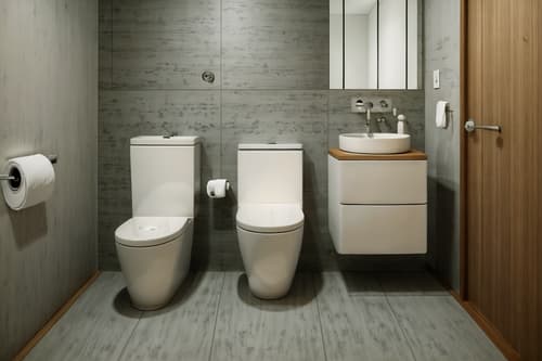 photo from pinterest of zen-style interior designed (toilet interior) with sink with tap and toilet paper hanger and toilet with toilet seat up and sink with tap. . with japanese minimalist interior and japanese interior and japanese minimalist interior and simplicity and asian zen interior and clutter free and mimimalist and calm and neutral colors. . cinematic photo, highly detailed, cinematic lighting, ultra-detailed, ultrarealistic, photorealism, 8k. trending on pinterest. zen interior design style. masterpiece, cinematic light, ultrarealistic+, photorealistic+, 8k, raw photo, realistic, sharp focus on eyes, (symmetrical eyes), (intact eyes), hyperrealistic, highest quality, best quality, , highly detailed, masterpiece, best quality, extremely detailed 8k wallpaper, masterpiece, best quality, ultra-detailed, best shadow, detailed background, detailed face, detailed eyes, high contrast, best illumination, detailed face, dulux, caustic, dynamic angle, detailed glow. dramatic lighting. highly detailed, insanely detailed hair, symmetrical, intricate details, professionally retouched, 8k high definition. strong bokeh. award winning photo.