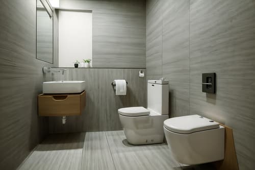 photo from pinterest of zen-style interior designed (toilet interior) with sink with tap and toilet paper hanger and toilet with toilet seat up and sink with tap. . with japanese minimalist interior and japanese interior and japanese minimalist interior and simplicity and asian zen interior and clutter free and mimimalist and calm and neutral colors. . cinematic photo, highly detailed, cinematic lighting, ultra-detailed, ultrarealistic, photorealism, 8k. trending on pinterest. zen interior design style. masterpiece, cinematic light, ultrarealistic+, photorealistic+, 8k, raw photo, realistic, sharp focus on eyes, (symmetrical eyes), (intact eyes), hyperrealistic, highest quality, best quality, , highly detailed, masterpiece, best quality, extremely detailed 8k wallpaper, masterpiece, best quality, ultra-detailed, best shadow, detailed background, detailed face, detailed eyes, high contrast, best illumination, detailed face, dulux, caustic, dynamic angle, detailed glow. dramatic lighting. highly detailed, insanely detailed hair, symmetrical, intricate details, professionally retouched, 8k high definition. strong bokeh. award winning photo.