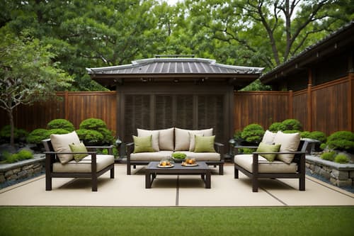 photo from pinterest of zen-style designed (outdoor patio ) with barbeque or grill and patio couch with pillows and deck with deck chairs and grass and plant and barbeque or grill. . with natural textures and simplicity and japanese and asian and asian zen and japanese minimalist and serenity and harmony and calm and neutral colors. . cinematic photo, highly detailed, cinematic lighting, ultra-detailed, ultrarealistic, photorealism, 8k. trending on pinterest. zen design style. masterpiece, cinematic light, ultrarealistic+, photorealistic+, 8k, raw photo, realistic, sharp focus on eyes, (symmetrical eyes), (intact eyes), hyperrealistic, highest quality, best quality, , highly detailed, masterpiece, best quality, extremely detailed 8k wallpaper, masterpiece, best quality, ultra-detailed, best shadow, detailed background, detailed face, detailed eyes, high contrast, best illumination, detailed face, dulux, caustic, dynamic angle, detailed glow. dramatic lighting. highly detailed, insanely detailed hair, symmetrical, intricate details, professionally retouched, 8k high definition. strong bokeh. award winning photo.